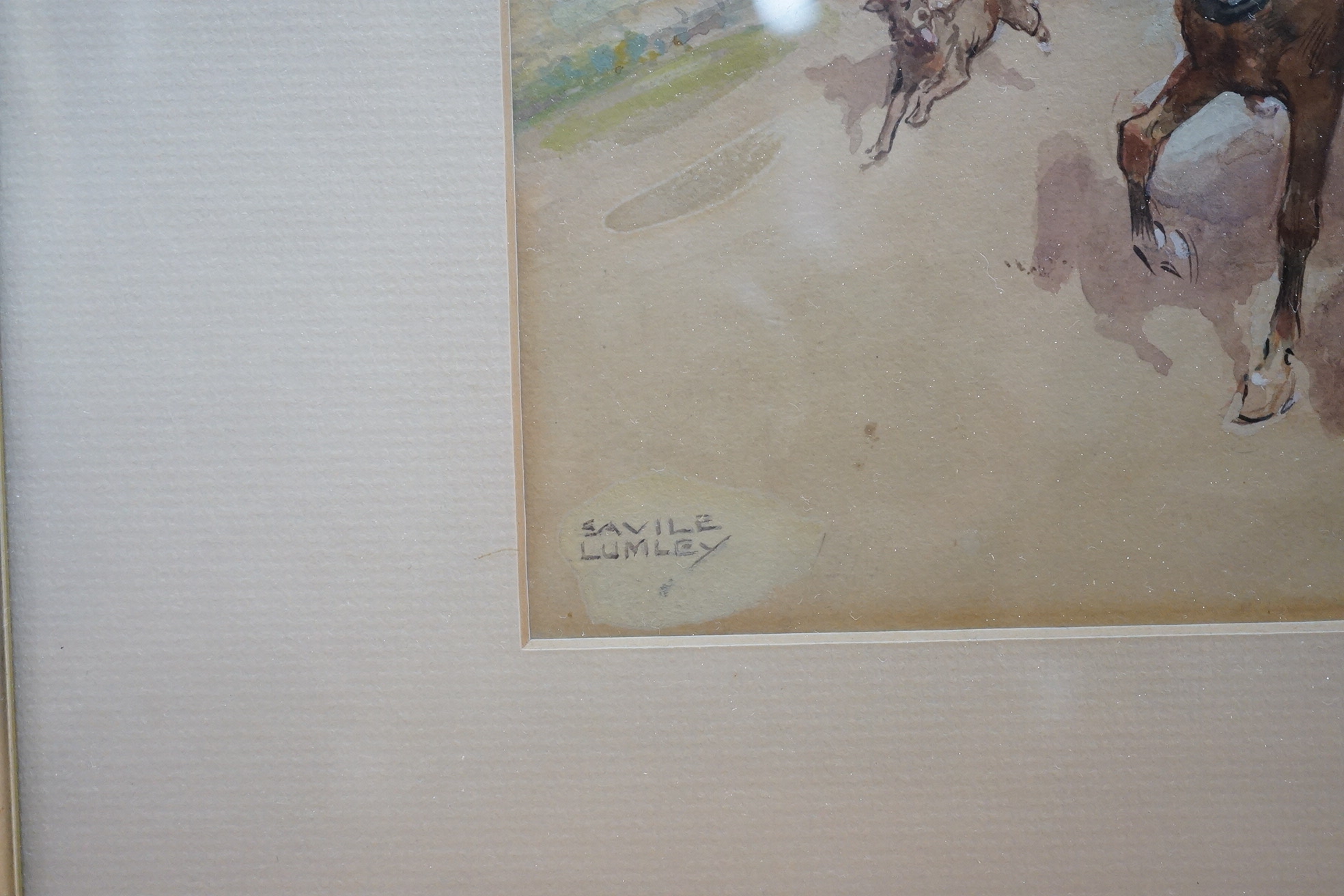 John Savile Lumley (1876-1960), pair of watercolours, Coaching scenes, each signed, 23 x 35cm. Condition - fair to good